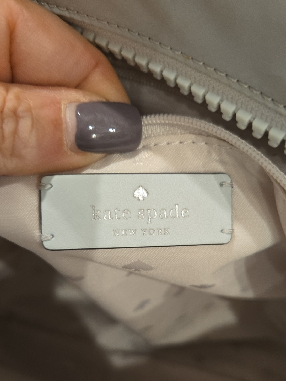 kate spade Silver quilted tote with detachable strap - Picture 4 of 5